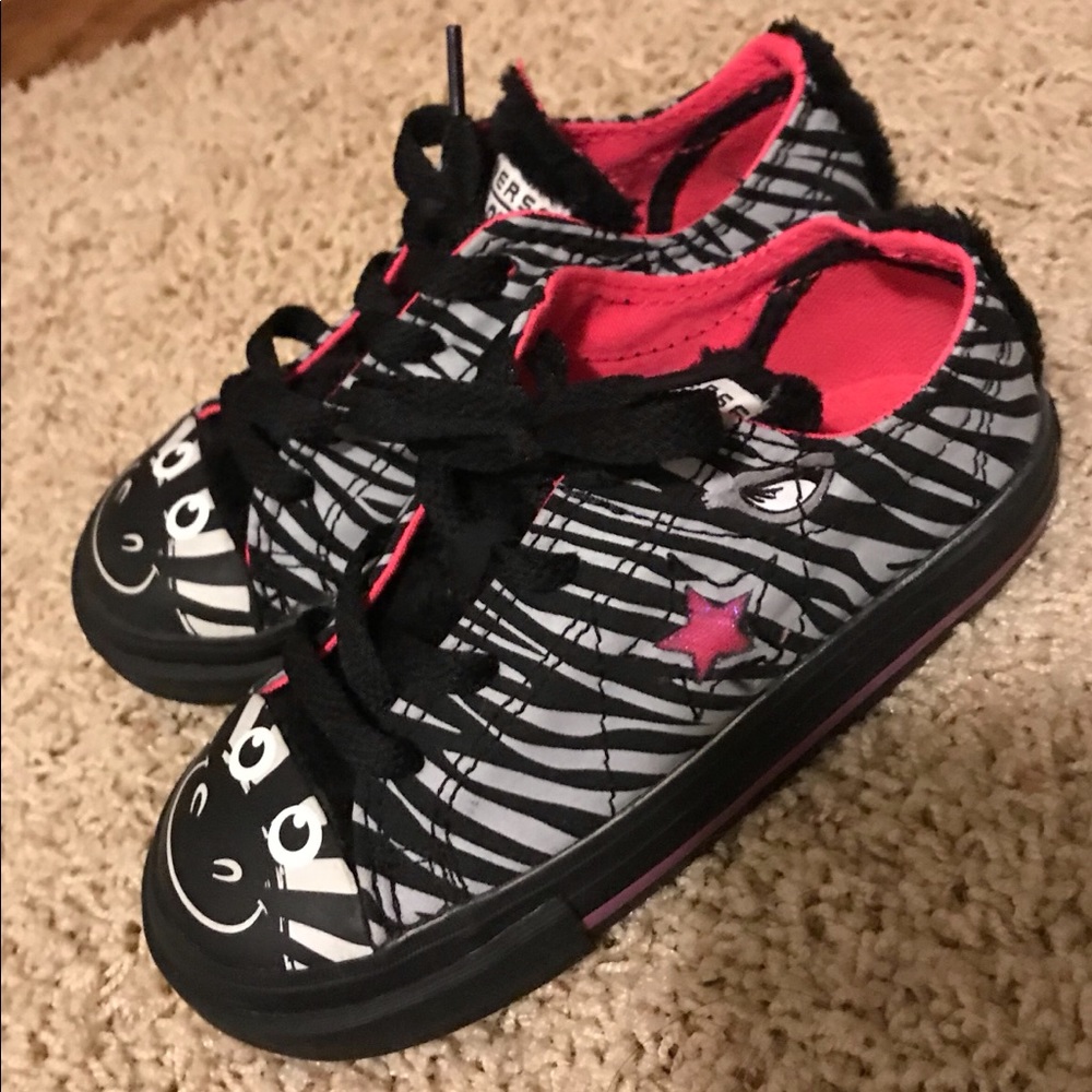 Converse One Star Suave Zebra Kids Sneakers
